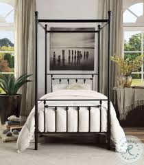 Alvantor bed canopy tents dream privacy space twin size sleeping tents indoor pop up portable frame curtains breathable navy cottage (mattress jurmerry metal canopy bed frame platform with vintage headboard and footboard sturdy metal frame premium steel slat support (black, twin). Chelone Black Metal Twin Metal Canopy Bed From Homelegance Coleman Furniture