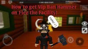 Roblox flee facility escape beast epic hammer episode. How To Get Vip Ban Hammer On Flee The Facility Youtube