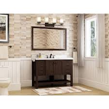 Mickey mouse room mickey house mickey mouse bathroom minnie mouse bedroom themes girls bedroom bedroom designs bed designs nursery. Allen Roth Kingscote 48 In Espresso Undermount Single Sink Bathroom Vanity With White Engineered Stone Top In The Bathroom Vanities With Tops Department At Lowes Com