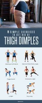 8 Simple Exercises To Get Rid Of Thigh Dimples Easy Workouts Exercise Health And Fitness Articles