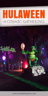 Hulaween A Cosmic Gathering Grateful Gypsies Music Festival Music Party Centerpieces Interactive Art Installation