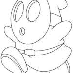 Mario kart coloring pages for kids. Paper Mario Coloring Pages Shy Guy By Silverhammerbro Xcolorings Com