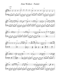 Check spelling or type a new query. Alan Walker Faded Sheet Music For Piano Solo Musescore Com