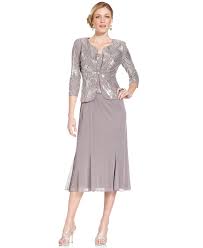 Alex Evenings Sequined A Line Midi Dress And Jacket Reviews Dresses Women Macy S Sequin Midi Dress Alex Evenings Dress Tea Length Dresses
