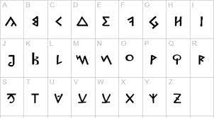 Archaic latin alphabet with variants for each letter. Pin On Alphabet Symbols