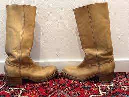 Frye classic campus cowboy boots banana yellow 10 stacked leather heel boho 14l. Frye Men S Campus Boot Banana Leather 13 D Usa Boots Frye Leather