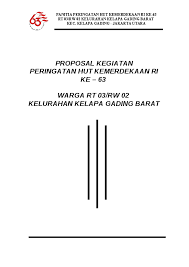Download contoh proposal 17 agustus tingkat rt. Doc Contoh Proposal Kegiatan Hut Ri 1 Lukman Hakim Academia Edu