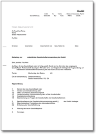 Einladung gartenparty vorlage 23 vision sie berucksichtigen. Einladung Zur Ordentlichen Gesellschafterversammlung Einer Gmbh De Musterbrief Download
