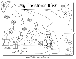 But i must have been a bad boy because you didn't grant me any of. My Christmas Wish List Activity For Kids Thrifty Mommas Tips