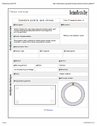 Preparation Des A P S Fiches Techniques Imprimables