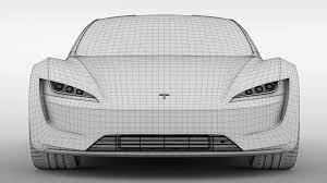 Supercars Gallery Tesla Roadster 2020 Black Wallpaper
