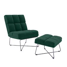 Create your own outdoor oasis. Homesvale Seamus Modern Armless Chair And Ottoman Walmart Com Walmart Com