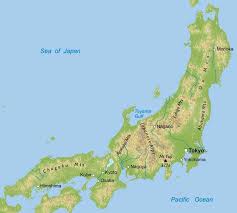 It is a large political map of asia. Physical Map Of Honshu Honshu Japan Sea Of Japan