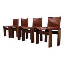Set Of 4 Afra Tobia Scarpa Midcentury Monk Dining Chairs For Molteni 1973 102768