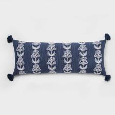 See more diamond baby blanket knitting patterns. Oversized Oblong Embroidered Floral Throw Pillow Navy Threshold Target