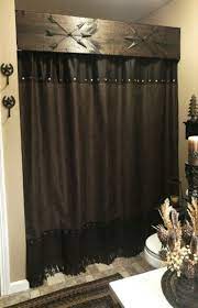 Bath shower curtains and shower curtain hooks | touch of class source. Love This Idea For Rustic Bathroom Decor Shower Curtains Istandarddesign Diy Curtains Bathroom Rustic Bathroom Decor Western Home Decor Rustic House