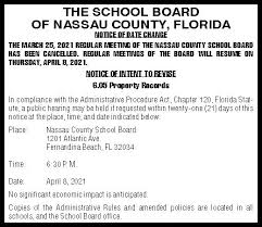 May 28, 2021 · here are the best books of 2021 so far, from torrey peters' 'detransition, baby' to patrick radden keefe's 'empire of pain.' The School Board Of Nassau County Florida Notice Of Date Change Nassau County Record Callahan Florida