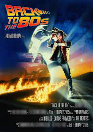 80s Style Party Invite In The Form Of A Movie Poster Back To The Future Obviously All The Information Is Wr The Future Movie Favorite Movies Great Movies