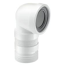Mcalpine 90 Degree Flexible Wc Connector White Short Wc Con8f18 City Plumbing Supplies