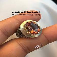 من اجمل الاحجار الكريمة اليمانية وأندرها خاتم الكسندريت alexandrite مميز طبيعي100 للعرض gemstone jewelry rings for men gemstones