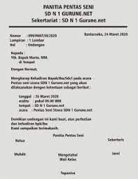 Tema surat undangan yang dapat kamu pilih antara lain sebagai berikut. Undangan Setengah Resmi Tentang Pentas Seni Coretan