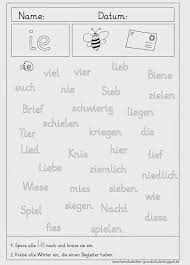 15 Arbeitsblatt Ie Grundschule Buchstaben Lernen Arbeitsblatter Grundschule Lesen Arbeitsblatter