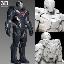 3d Printable Model War Machine 004 Armor Suit Mark Iv Mk 4 Avengers Infinity War Print File Format Stl War Iron Man Cosplay Iron Man Suit Iron Man Armor