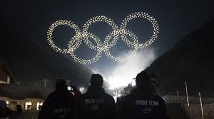 73 000 spectateurs r�unis au stade. Video L Essaim De Drones D Intel Illumine La Ceremonie D Ouverture Des Jo De Pyeongchang