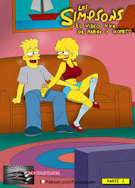 ✅️ Comic porno El Video XXX de MARGUE y HOMERO. Ferozyraptor. cómico de  sexo y hermana encontraron 