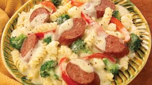 Smoked Sausage Alfredo Eckrich Recipe Sausage Alfredo Recipe Food Smoked Sausage