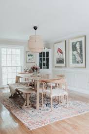 Coastal Meets Boho In This One Of A Kind Home Boho Dining Room Bohemian Dining Room Dining Room Rug