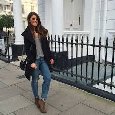 Black Ankle Boots With Skinny Jeans Mimi Ikonn On Instagram Look Of The Day Coat Outfit Casual Europe Outfits Classic Outfits