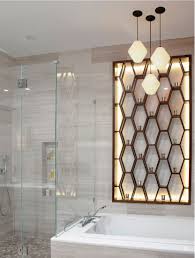An elite woman has a soft spot for her brother in. Bathroom Pendant Lights Illuminate Luxury New York City Residence