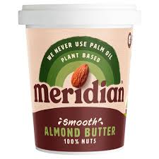 Check spelling or type a new query. Meridian Smooth Almond Butter 454g Tesco Groceries