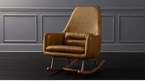 Saic Quantam Leather Rocking Chair Reviews Cb2 In 2021 Rocking Chair Chair Boho Chair