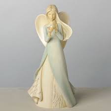 Angel With Oyster Foundations Angels Figurine 4036737 Nib Clay Angel Angel Figurines Angel Statues