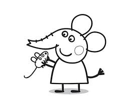 Peppa Pig Para Colorear Grande