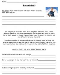 Bruce Almighty Movie Guide And Reflection Questions By Be There Or Be Squared