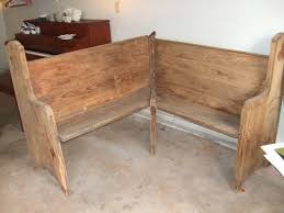 Antique Church Pew Restoration Amp Repurpose By Jayt Corner Bench Seating Church Pew Bench Dining Room Design