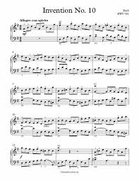 Free Piano Sheet Music Invention No 10 Bwv 781 Bach Enjoy Piano Sheet Music Free Piano Sheet Music Sheet Music