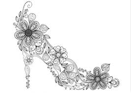 You can print or color them online at getdrawings.com for absolutely free. Zen High Heel Shoe Coloring Page Flower Coloring Pages Free Printable Coloring Pages Coloring Pages