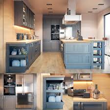 zov fortwood kitchen with appliances 3d