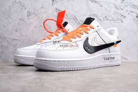 Nike Air Force 1 Low Off White Black White 2 0 Virgil Abloh Off White X Nike Air Force 1 Low White Custom Nike Shoes Air Force Custom Nike Shoes Sneakers Men Fashion