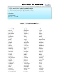 The adverb formed from good is well: Adverbs Of Manner