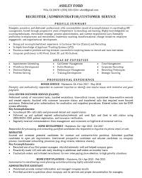 recruiter resume example job