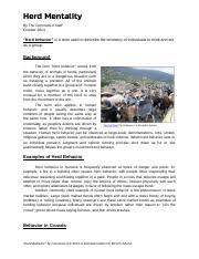 How to get commonlit answers | answers fanatic. Herd Mentality Analysis Docx Herd Mentality By The Commonlit Staff October 2014 U201cherd Behavior U201d Is A Term Used To Describe The Tendency Of Course Hero