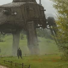 New Painting From My 1920 Series And Scythe Game Hope You Like It Mech Design Is Based On The German A7v T Sci Fi Concept Art Science Fiction Art Dieselpunk