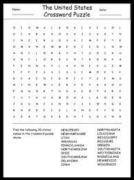 Word searches are a great way to increase vocabulary and familiarity. United States Word Search Puzzle