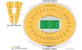 Rose Bowl Seating Map Map 2018