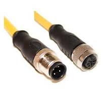 C4AC05M010 - UL® Listed, M12 Cordset, 4-Pos Male Straight ...
